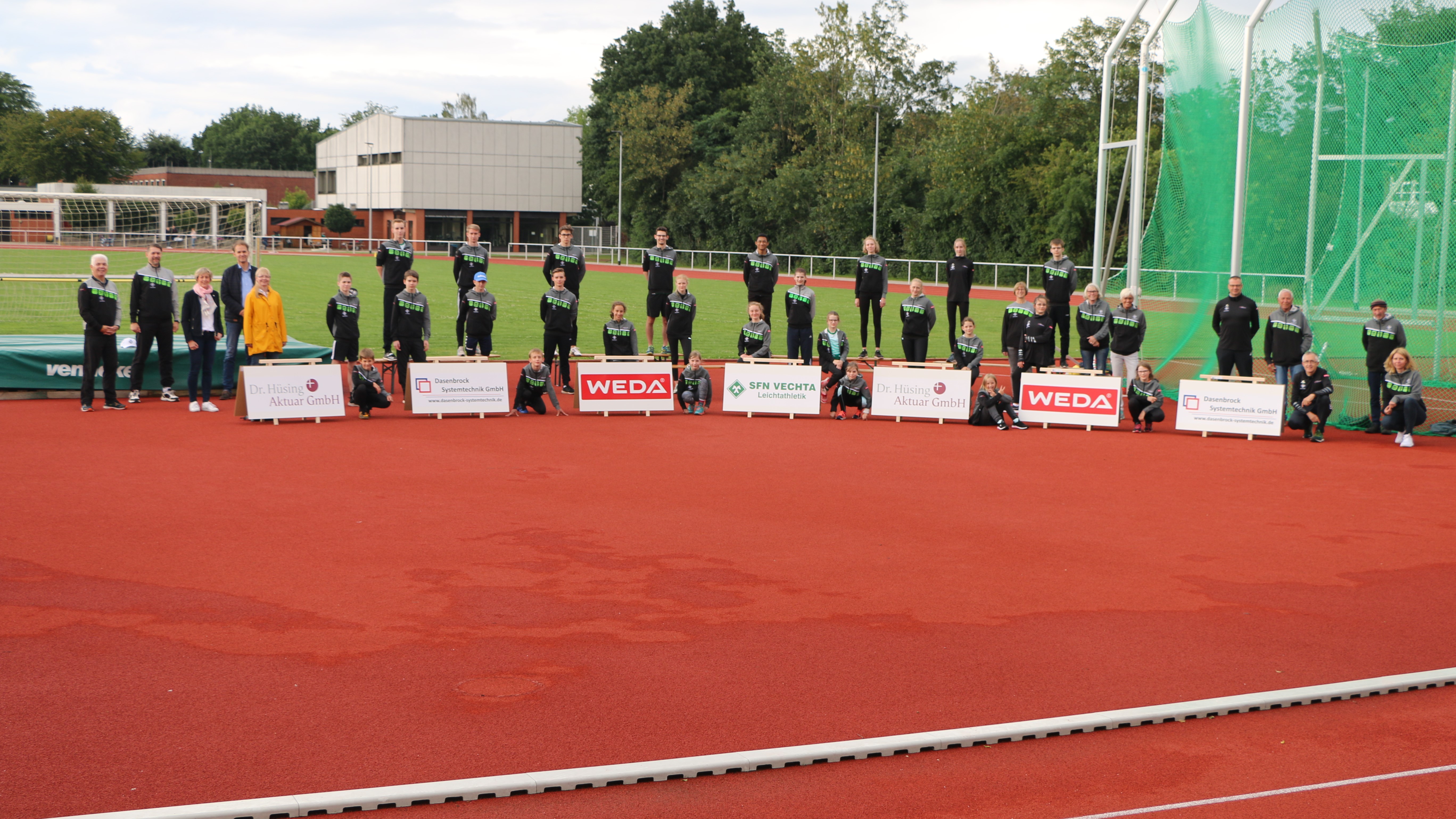 Leichtathletik mit Sponsoren